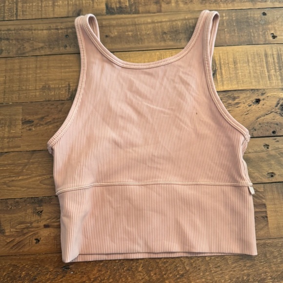 Beige Ribbed Tank Top - Picture 2 of 2